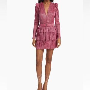 Sabina Musayev Mini Pink Dress